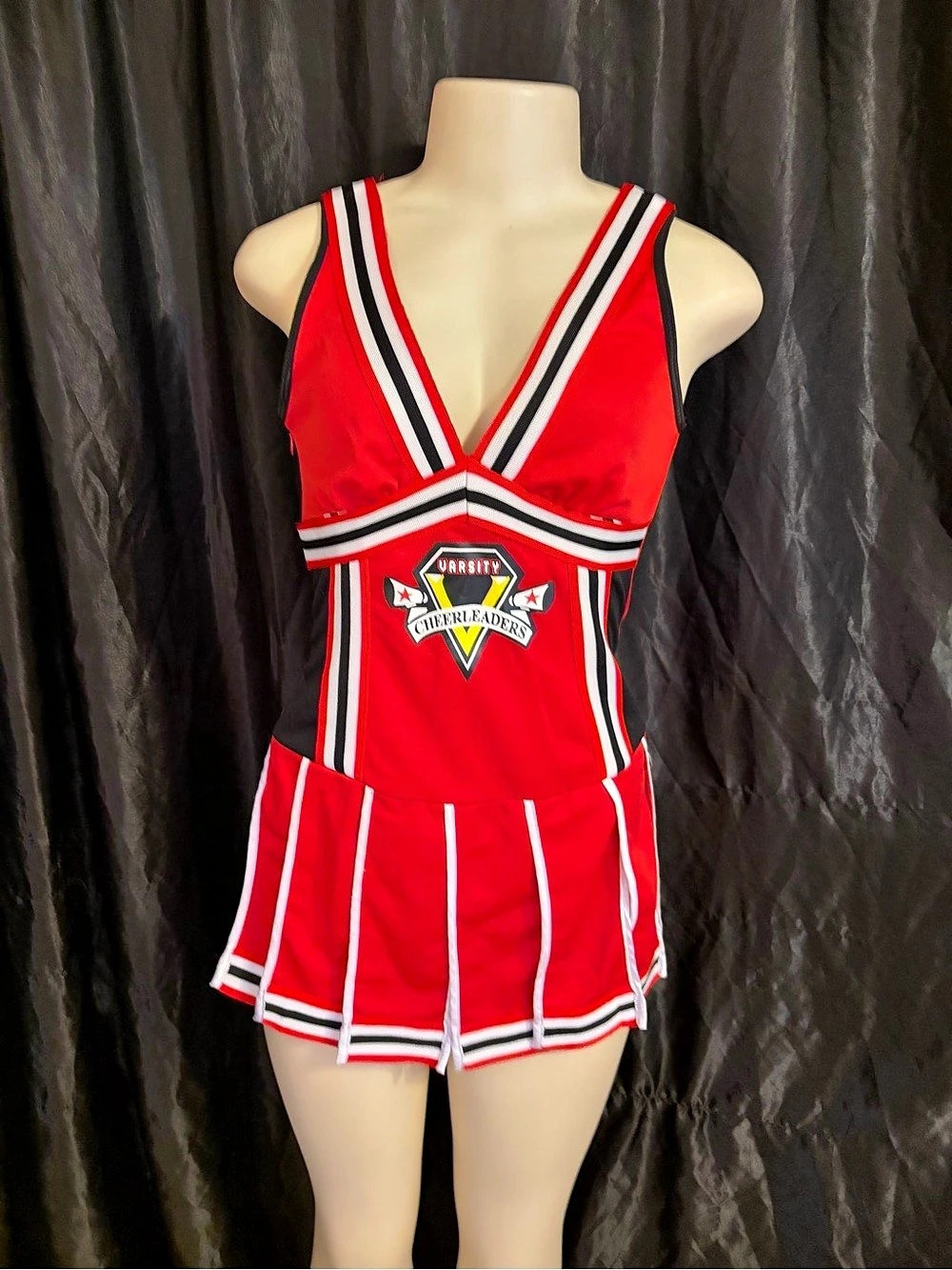 Dreamgirl Gotta Score Sexy Cheerleader Costume Red & Black Cheerleader dress